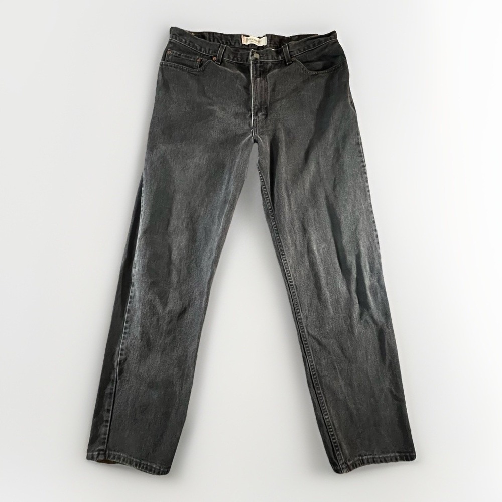 Levi's 550 Relaxed Fit Jeans Black Denim Men's W38 L34 Straight Leg Vintage Y2K‎